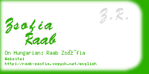 zsofia raab business card